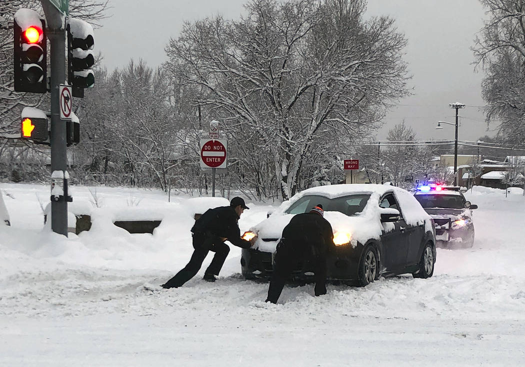 Storm dumps recordbreaking snow on Flagstaff, Arizona Las Vegas