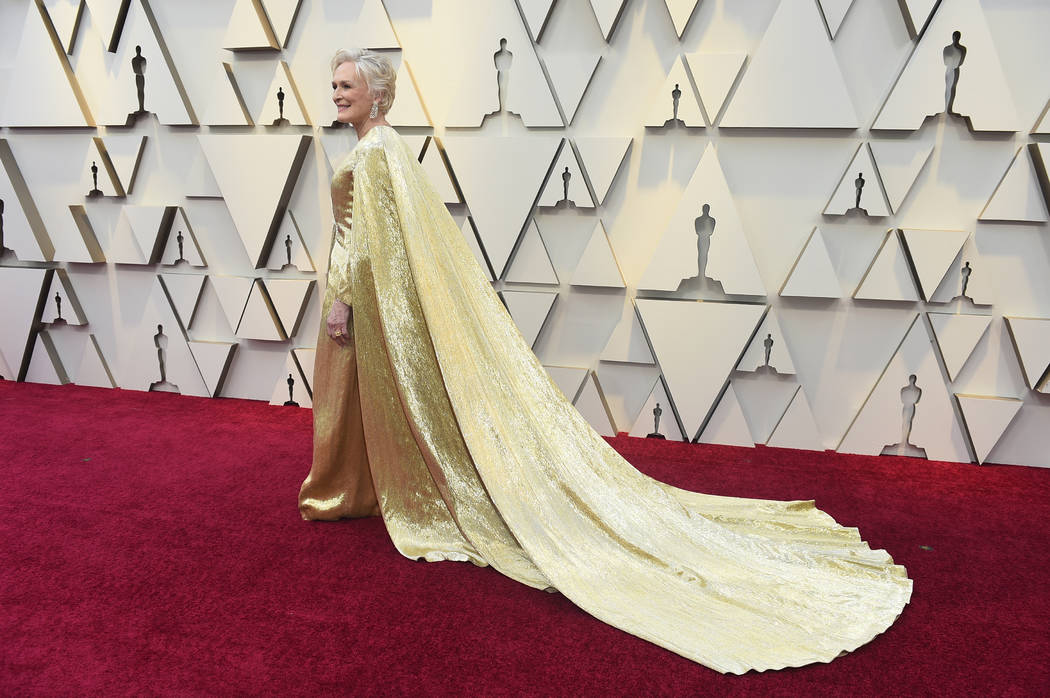 Glenn Close arrives at the Oscars on Sunday, Feb. 24, 2019, at the Dolby Theatre in Los Angeles. (Photo by Jordan Strauss/Invision/AP)