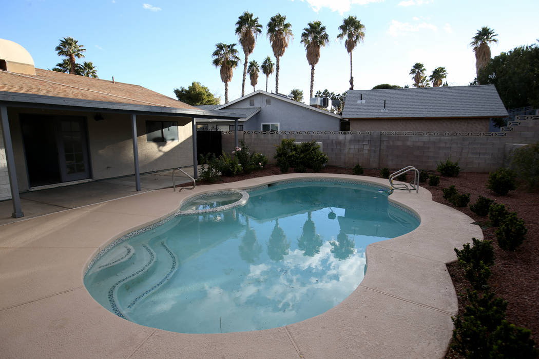 The home of Billi Dunning and her husband Brent Hawthorne at 2405 La Estrella St. in Henderson Friday, Nov. 30, 2018. The couple said the home, which was featured on the HGTV show Flip or Flop Veg ...