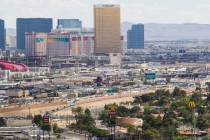 Interstate 15 near Charleston Boulevard is seen from the World Market Center in Las Vegas on Wednesday, June 10, 2015. A public meeting is slated for today about Project Neon, the freeway widening ...