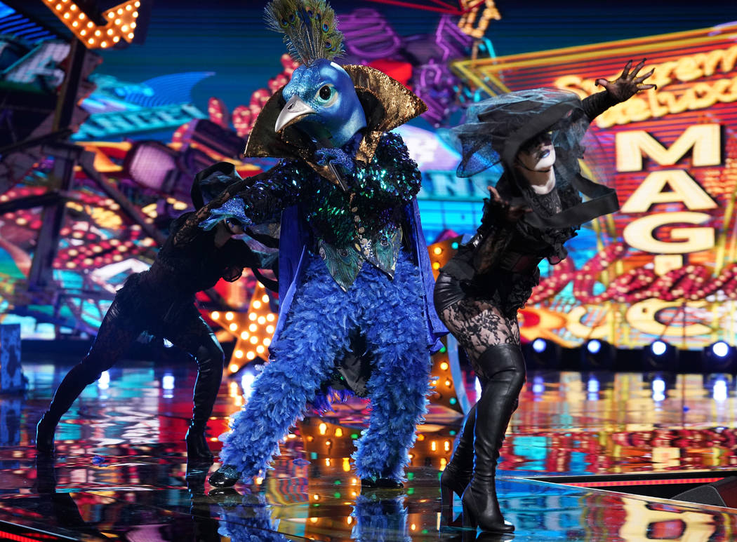 Peacock is seen "The Masked Singer" (Michael Becker/Fox)