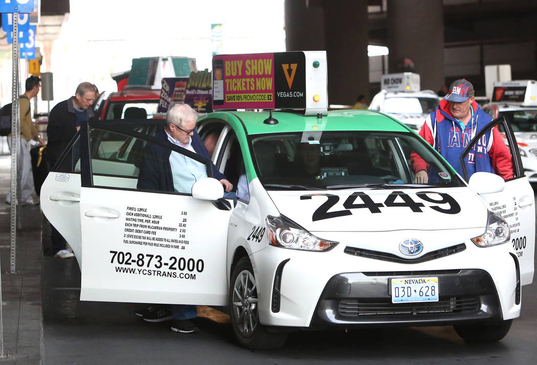 After a half-century of service in Las Vegas, Frias Transportation is officially on its way out after the state Taxicab Authority approved the sale of its assets. (Bizuayehu Tesfaye/Las Vegas Revi ...