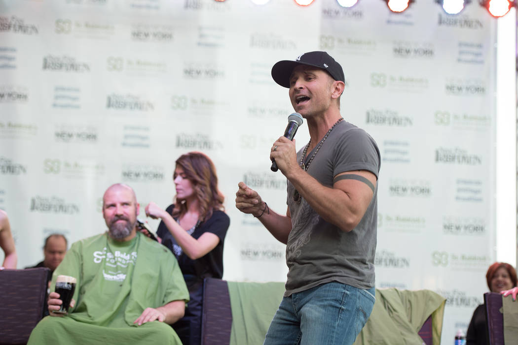 MC Travis Cloer performs during St. Baldrick's Day at New York-New York on Saturday, March 11, 2017, in Las Vegas. (Courtesy)