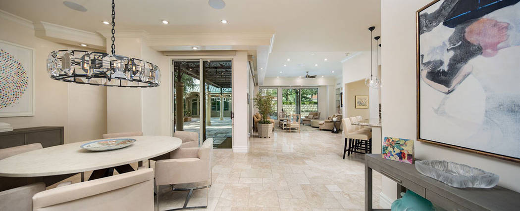 The home features imported travertine flooring. (Ivan Sher Group)