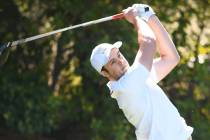 UNLV sophomore Jack Trent shot a 4-under 68 to take a three-shot lead after the second round of the Southern Highlands Collegiate on Monday, March 4, 2019, at Southern Highlands Golf Club in Las V ...