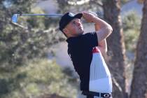 UNLV's Harry Hall is tied for fourth after the first two rounds of the National Invitational Tournament. (Courtesy/UNLV Athletics/Steve Spatafore)