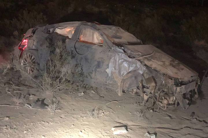 A man and woman died on July 27, 2018, after the car they were in was involved in a rollover crash on Interstate 15 near Primm. Las Vegas police found about $26,000 in a duffel bag near the man's ...