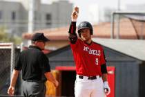 Max Smith, shown last season, went 3-for-5 with a home run and four RBIs to lead UNLV past UC R ...
