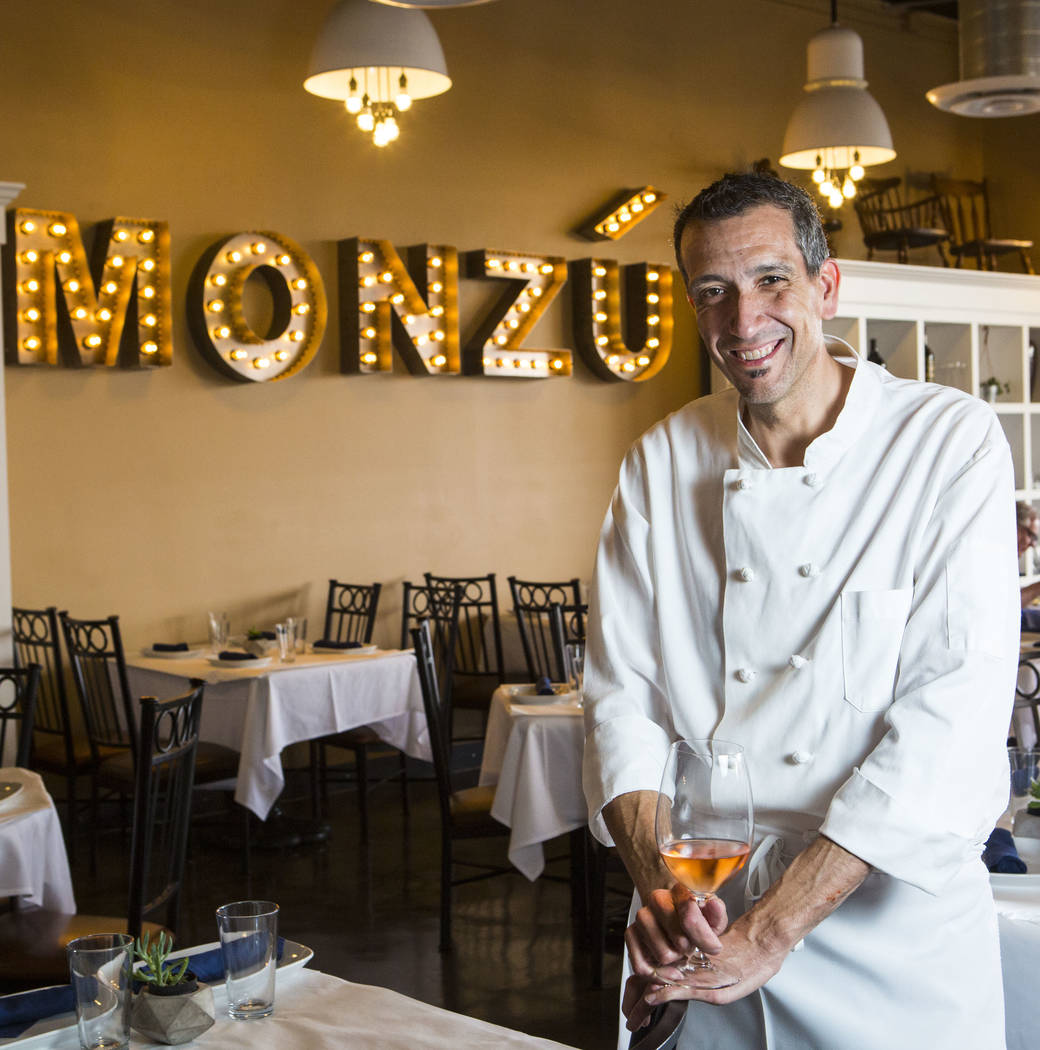 Chef Giovanni Mauro at Pizzeria Monzu, 6020 W. Flamingo Road, in Las Vegas on Saturday, May 5, ...