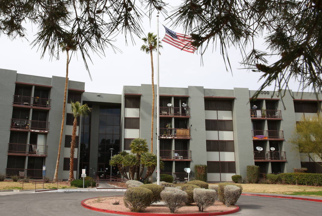 James Down Towers, a high-rise public housing development for seniors, is seen on Friday, March 1, 2019, in Las Vegas. Bizuayehu Tesfaye Las Vegas Review-Journal @bizutesfaye