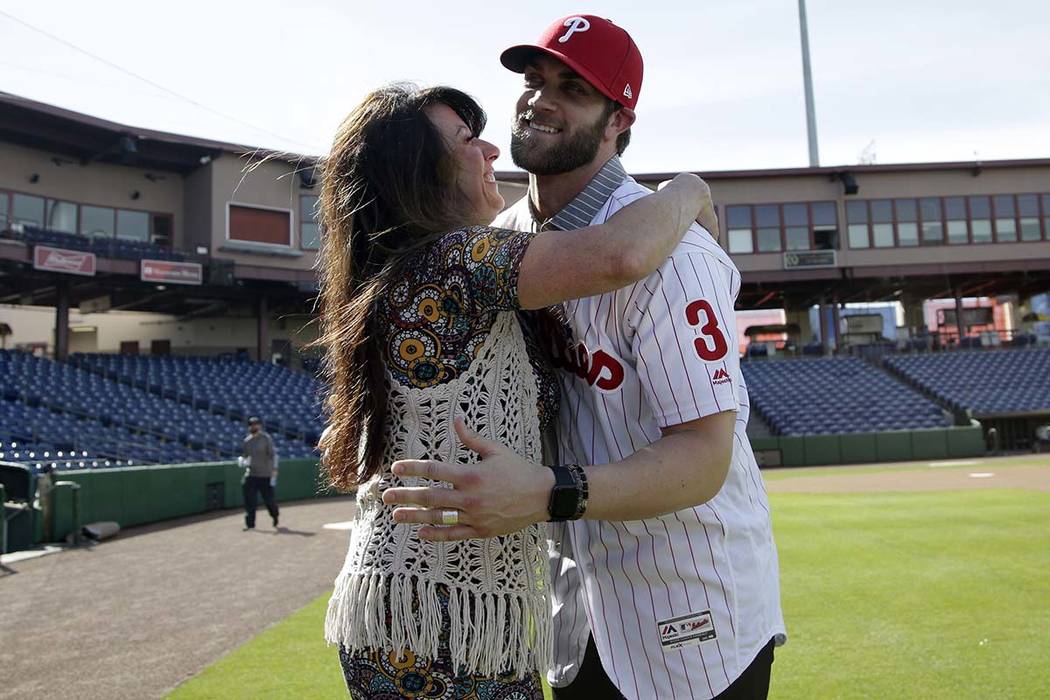Bryce Harper talks World Series, wearing No. 3, Mike Trout | Las Vegas