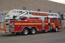 A woman is hospitalized with serious burns to her face, arms and hands after a garage fire broke out early Sunday in the east valley, the Las Vegas Fire Department announced Sunday, March 3, 2019. ...