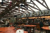 This photo shows some damage at the Buck Wild Saloon, located on U.S. Highway 280, east of Smiths Station, Ala., Sunday, March 3, 2019, after a powerful storm system passed through the area. (Kara ...
