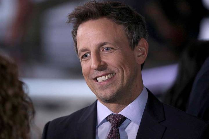 Seth Meyers, the host of “Late Night With Seth Meyers,” is making his debut at Wynn Las Vegas in May. (Willy Sanjuan/AP)