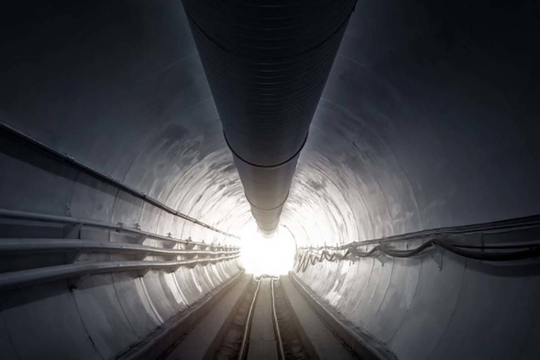 The Hawthorne Test Tunnel, located in Hawthorne, California, was used for research and development of The Boring Company's tunneling and public transportation systems. (The Boring Company)