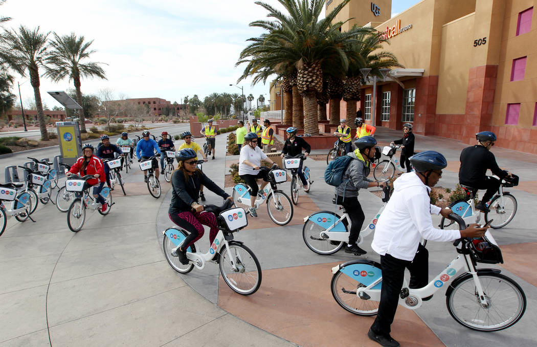 RTC testing out ebikes in downtown Las Vegas Downtown Local