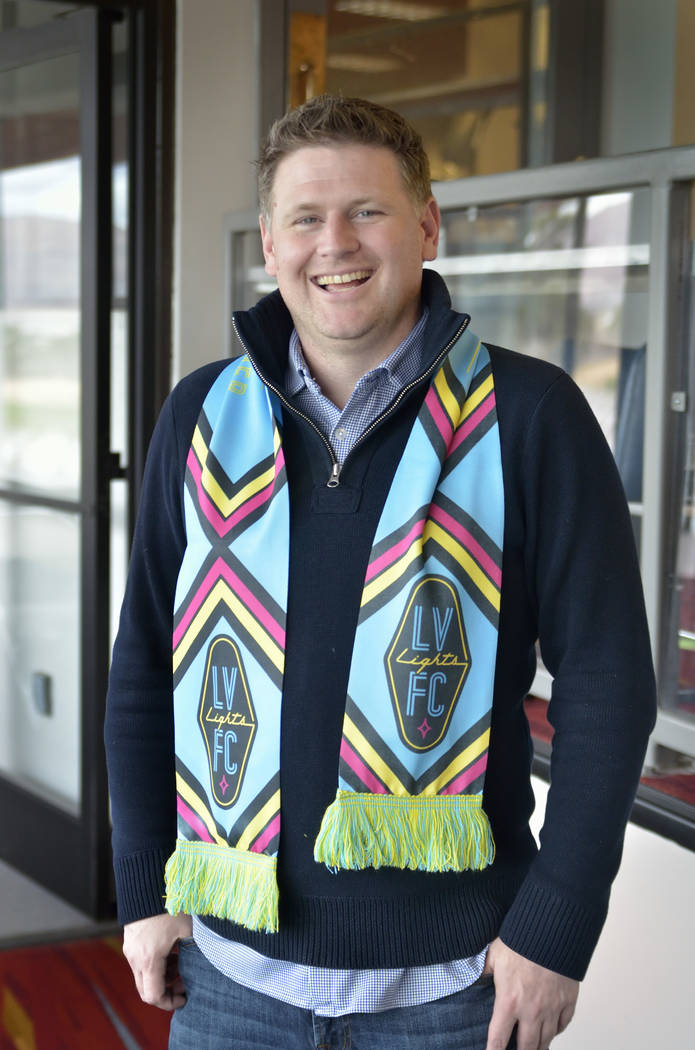 Las Vegas Lights FC owner Brett Lashbrook is shown at Cashman Field at 850 N. Las Vegas Blvd. in Las Vegas on Wednesday, March. 6, 2019. (Bill Hughes/Las Vegas Review-Journal)