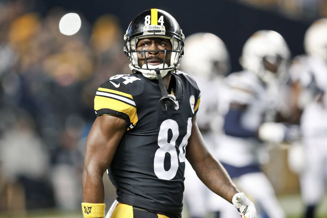 Pittsburgh Steelers wide receiver Antonio Brown, seen in December 2018. (AP Photo/Don Wright)