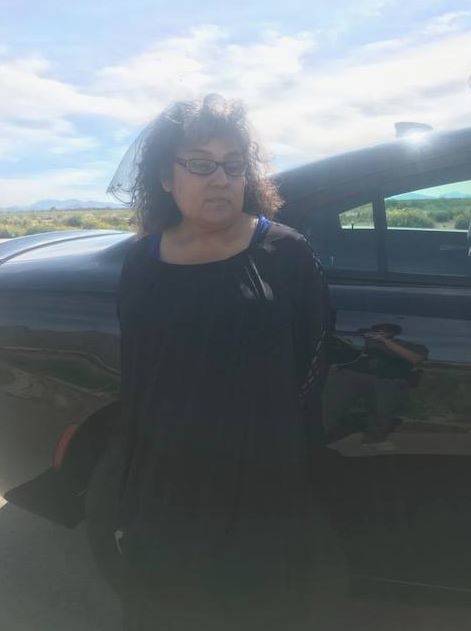 Esther Gomez De Aguilar is shown Monday, March 4, 2019, during a traffic stop outside Eloy, Arizona. (Pinal County Sheriff’s Office/Facebook)