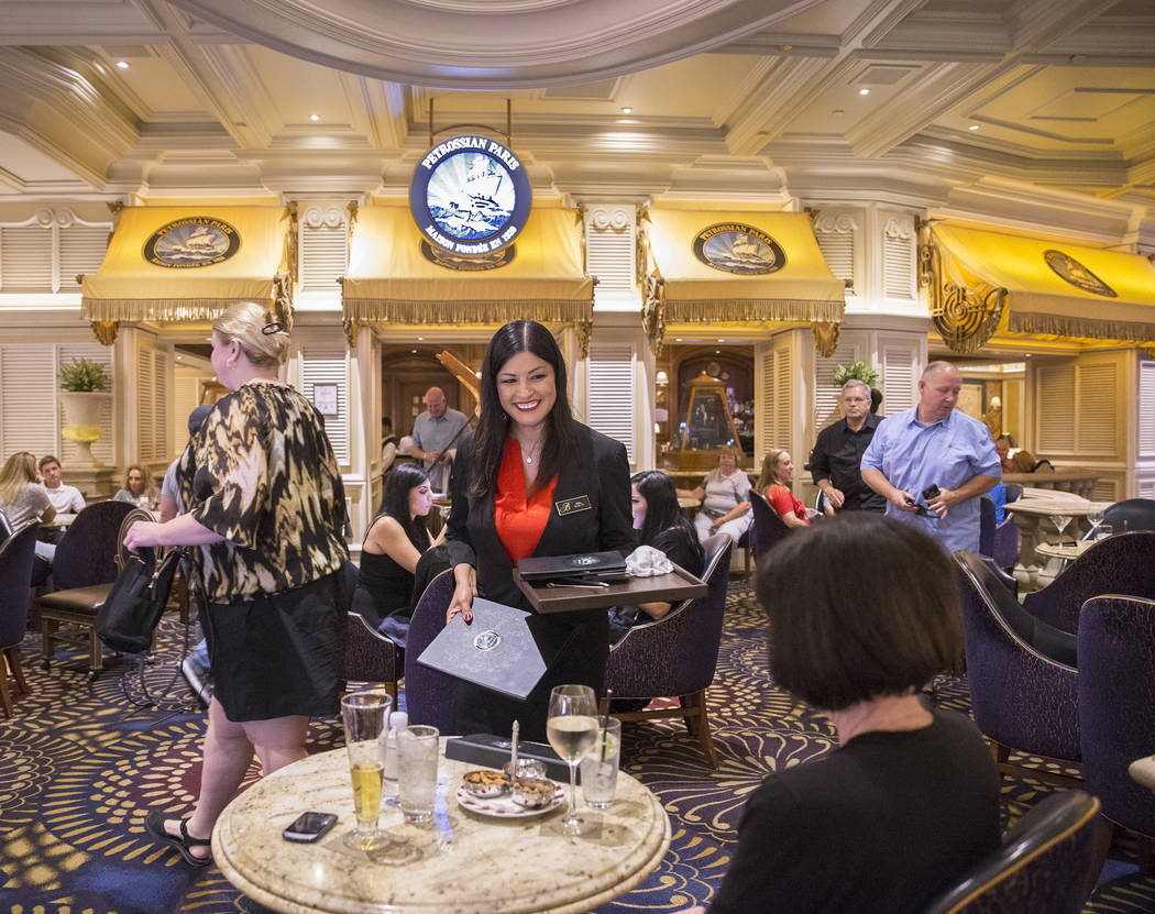 Patrons have lunch at Petrossian Bar on Tuesday, Oct. 2, 2018, in Las Vegas. Benjamin Hager Las Vegas Review-Journal @benjaminhphoto