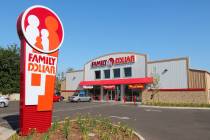 The exterior of a Family Dollar store is seen in Fresno, California. (Getty Images)