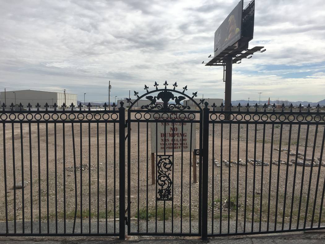 A Florida investor set out in the mid-2000s to develop a 26-story condo tower at this southern Las Vegas Strip parcel, seen Tuesday, March 5, 2019. He never built it and lost the site to foreclosu ...