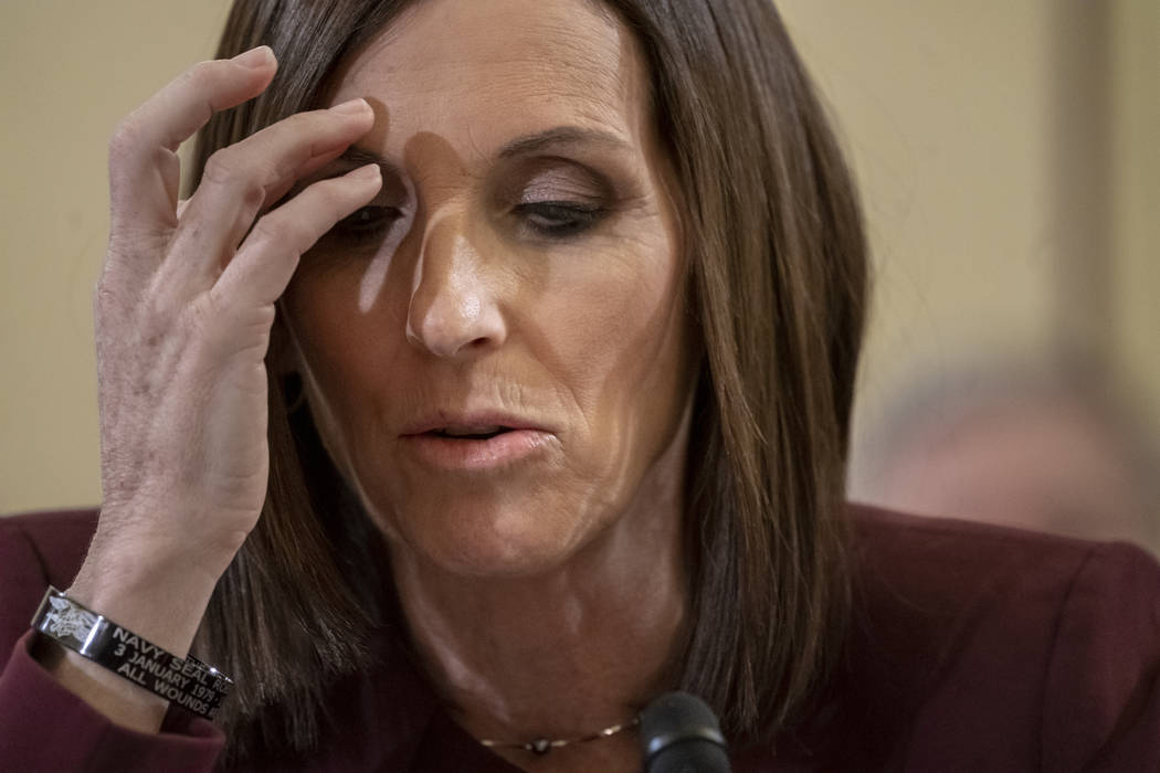 During a hearing by the Senate Armed Services Subcommittee on Personnel about prevention and response to sexual assault in the military, Sen. Martha McSally, R-Ariz., recounts her own experience w ...