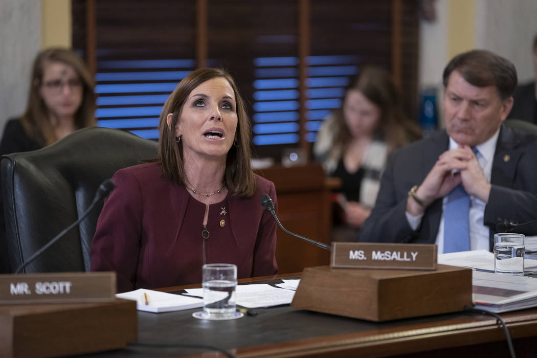 During a hearing by the Senate Armed Services Subcommittee on Personnel about prevention and response to sexual assault in the military, Sen. Martha McSally, R-Ariz., recounts her own experience w ...