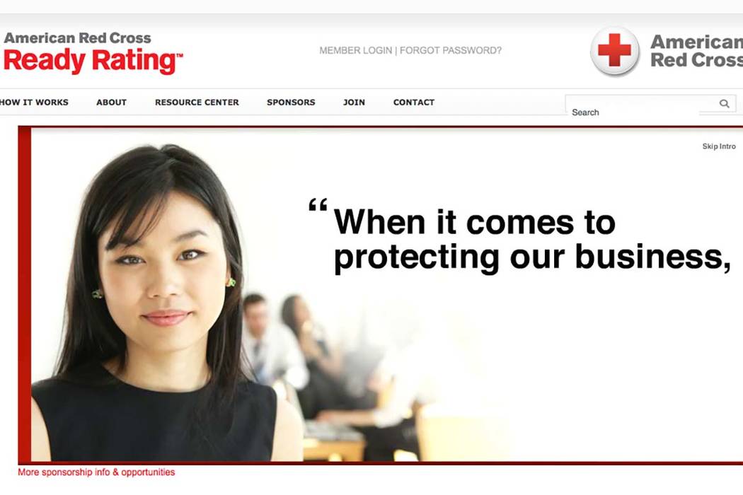 Screen shot of American Red Cross Ready Rating (American Red Cross)