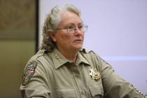 Nye County Sheriff Sharon Wehrly. (Erik Verduzco/Las Vegas Review-Journal) @Erik_Verduzco