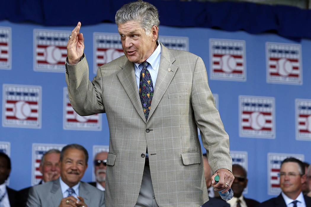 In this July 26, 2015, file photo, National Baseball Hall of Famer Tom Seaver arrives for an induction ceremony at the Clark Sports Center in Cooperstown, N.Y. Seaver has been diagnosed with demen ...