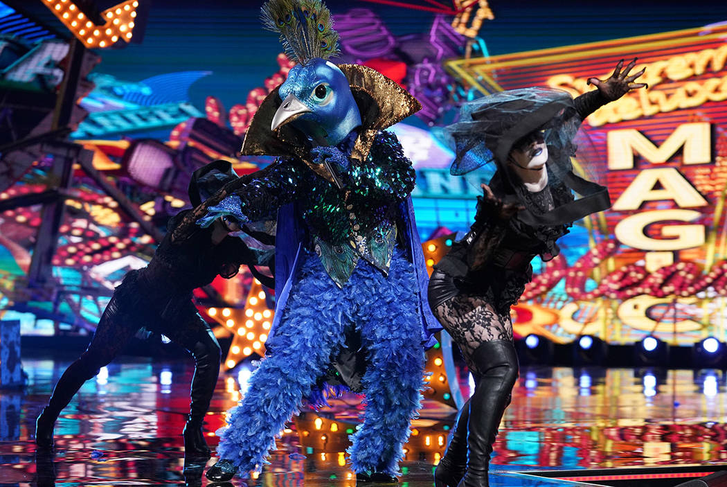 Peacock is seen "The Masked Singer" (Michael Becker/Fox)