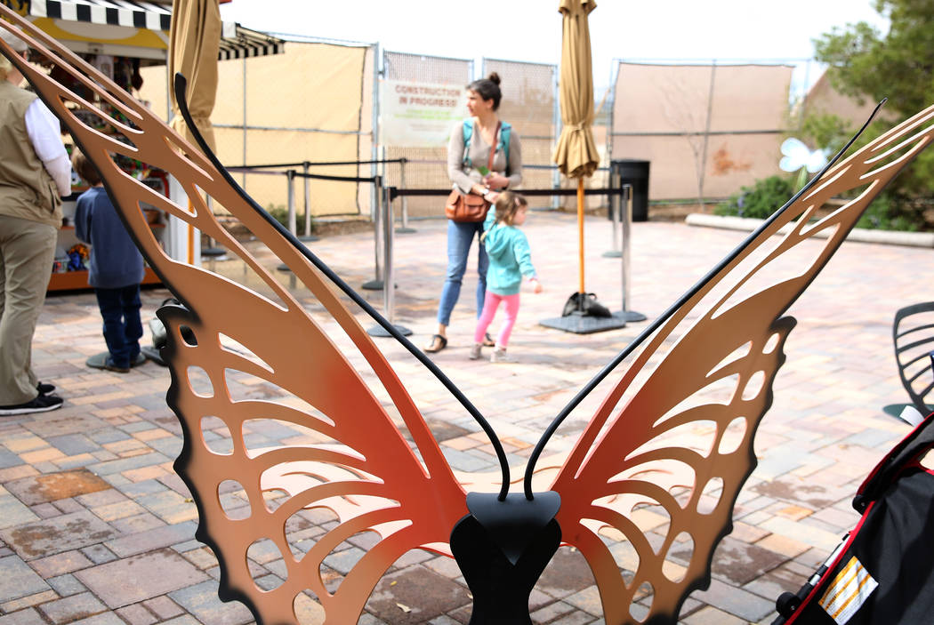 Visitors arrive at the Butterfly Habitat at Springs Preserve on Tuesday, March. 12, 2019, in Las Vegas. Bizuayehu Tesfaye Las Vegas Review-Journal @bizutesfaye