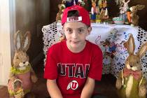 This April 1, 2018 photo provided by Karen Fisher shows fourth-grader William McLeod at his home in Bountiful, Utah. A teacher in the predominantly Mormon state was placed on administrative leave ...