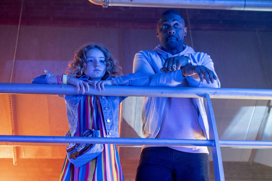 Frankie Hervey and Idris Elba star in "Turn Up Charlie." (Nick Wall/Netflix)