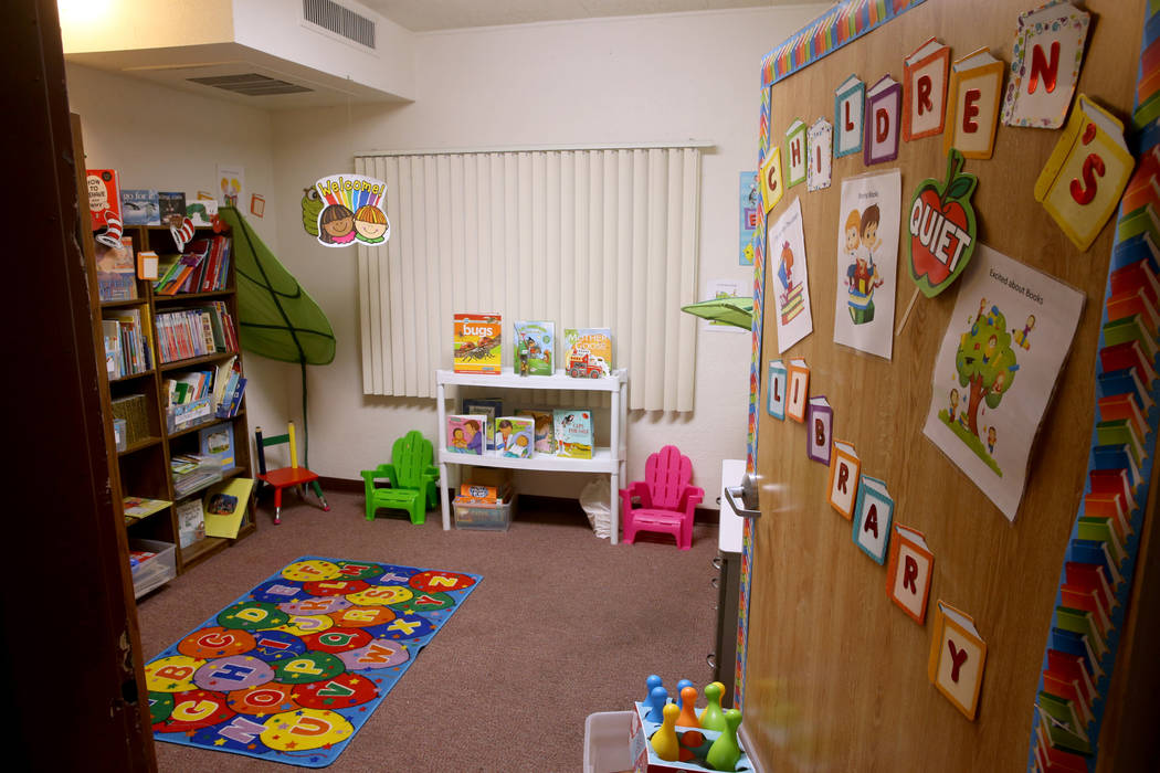 The Children's Library at WestCare Nevada Women and Children's Campus in Las Vegas Wednesday, March 6, 2019. (K.M. Cannon/Las Vegas Review-Journal) @KMCannonPhoto