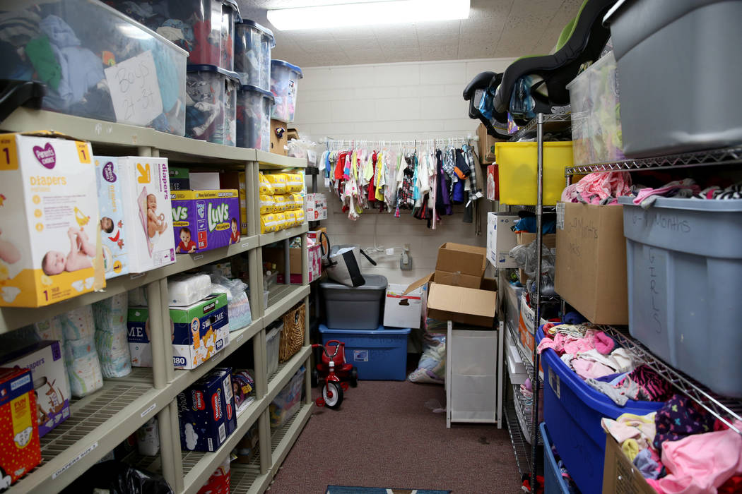 Baby supplies at WestCare Nevada Women and Children's Campus in Las Vegas Wednesday, March 6, 2019. (K.M. Cannon/Las Vegas Review-Journal) @KMCannonPhoto