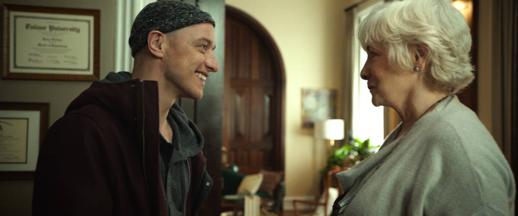 James McAvoy and Betty Buckley in "Split." (Universal Pictures)