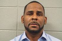 A booking photo released by the Cook County Sheriff’s Office is R. Kelly on Wednesday, March 6, 2019. (Cook County Sheriff’s Office via AP)