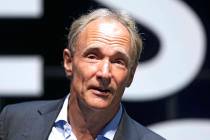 In this Tuesday, June 23, 2015 file photo, English computer scientist Tim Berners-Lee, best known as the inventor of the World Wide Web, attends the Cannes Lions 2015, International Advertising Fe ...