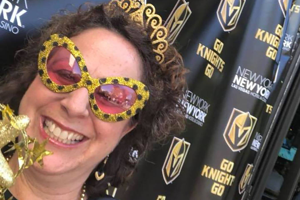 Jenn Michaels is the senior vice president of public relations at MGM Resorts. She's also a fanatic Golden Knights fan. (Jenn Michaels/Facebook)