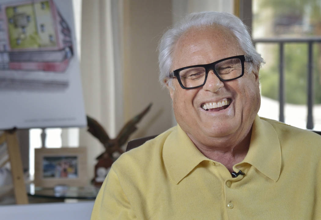Kenny Epstein, owner of the El Cortez hotel-casino, is shown in a lighter moment during an interview at the property at 600 E. Fremont St. in Las Vegas on Wednesday, March 6, 2019. (Bill Hughes/La ...