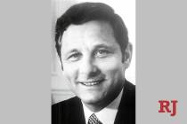 Birch Bayh, the former Indiana senator who led the fight for gender equality in college admissions and sports, died Thursday. He is shown in a 1970 Review-Journal file photo.