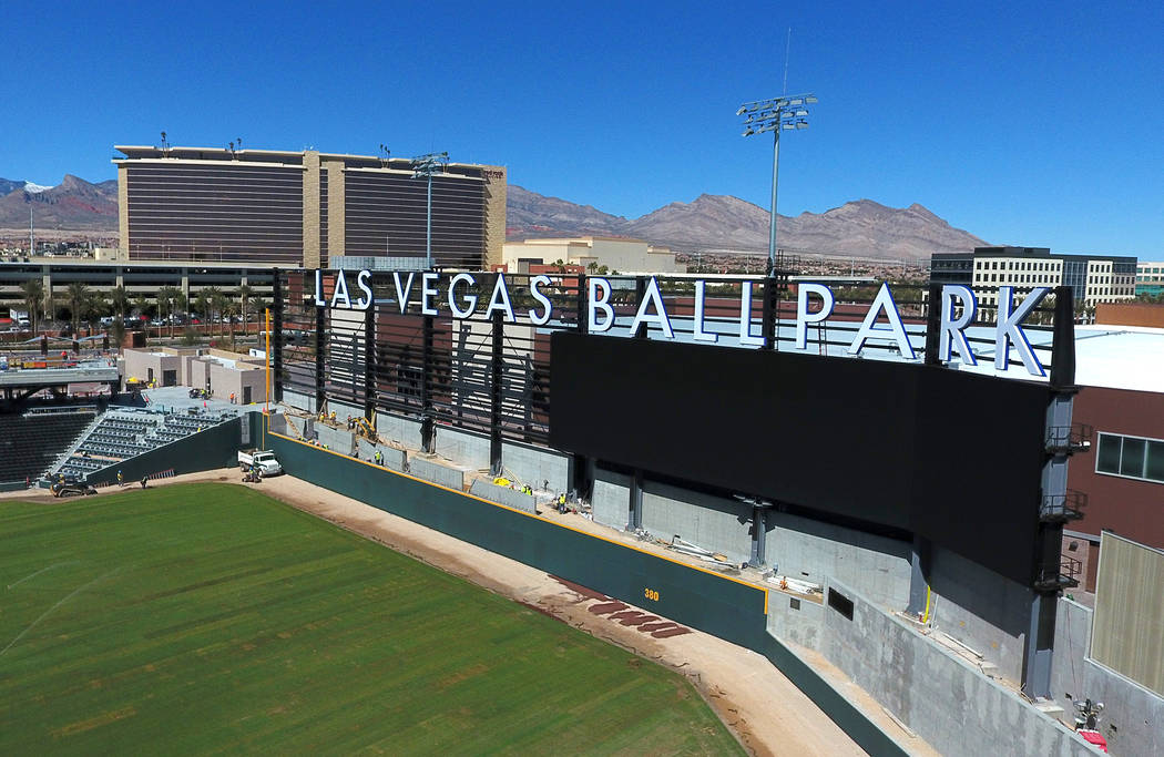 Aviators’ Las Vegas Ballpark gets installation of grass — VIDEO | Las ...