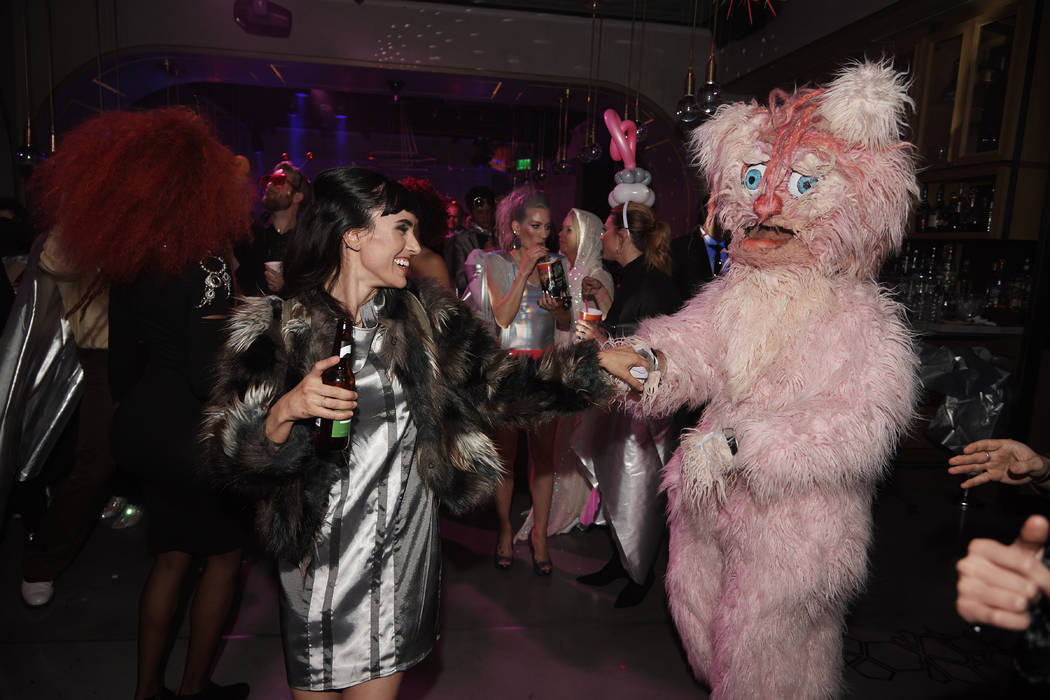 Fans celebrate the first anniversary of "Opium" at the Cosmopolitan of Las Vegas on Tuesday, March 12, 2019. (Spiegelworld)