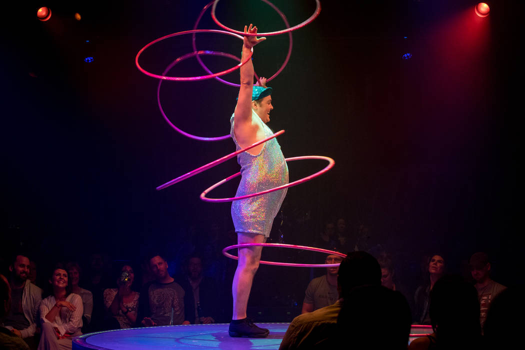 Scottie the Maintenance Man is shown during the first anniversary of "Opium" at the Cosmopolitan of Las Vegas on Tuesday, March 12, 2019. (Erik Kabik)