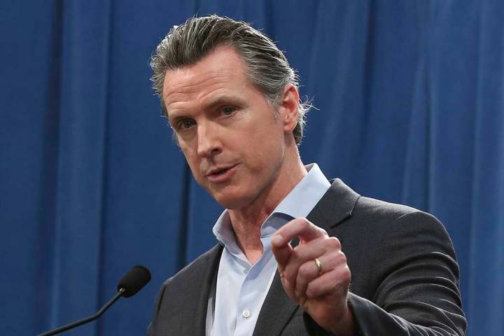Calif. Gov. Gavin Newsom answers questions at a Capitol news conference, in Sacramento, Calif., Feb. 11, 2019. (Rich Pedroncelli/AP, File)