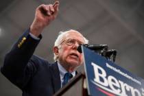 Bernie Sanders addresses a rally in North Charleston, S.C., Thursday, March 14, 2019. South Carolina gave Bernie Sanders the cold shoulder in 2016. Four years and several visits later, Sanders hop ...