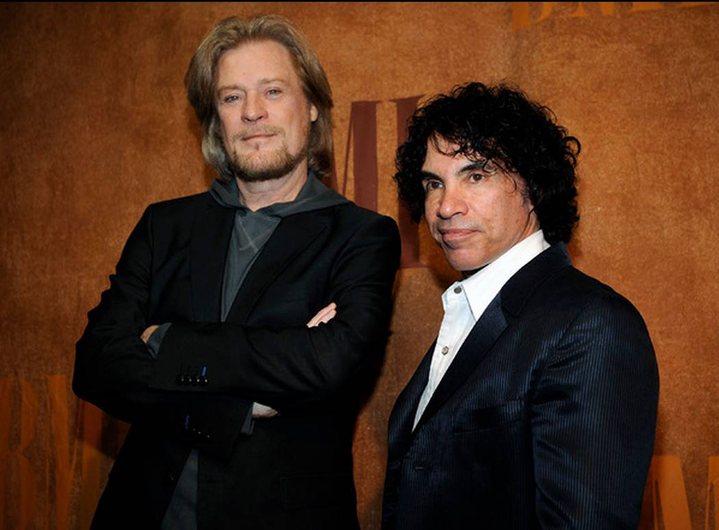 Hall and Oates perform Wednesday and March 22-23 at the Colosseum at Caesars Palace. (AP file photo)