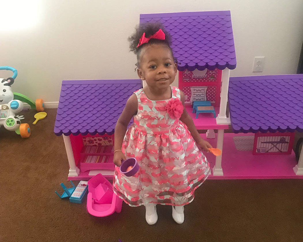 Three-year-old Zaela Walker was reported missing in August. (North Las Vegas Police Department)